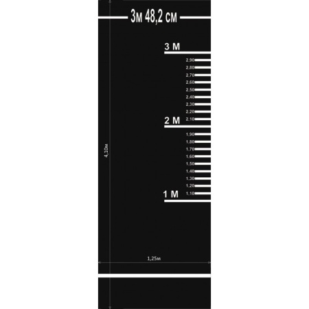 Купить Дорожка (разметка) для прыжков в длину с места для сдачи норматива (цв. черный) в Ачинске 
