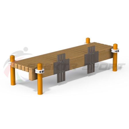 Купить Горизонтальная гимнастическая скамья с измерительными линейками из нерж. стали в Ачинске 