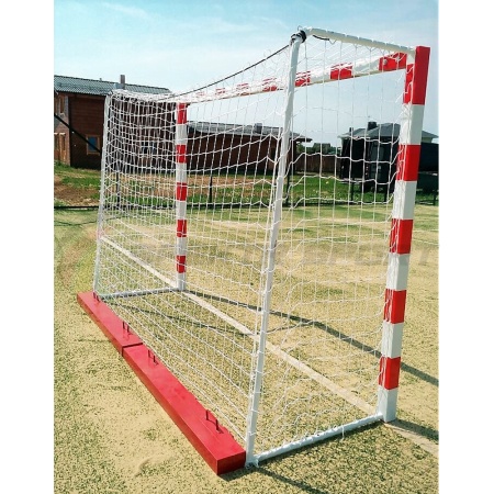 Купить Ворота мини-футбольные без сетки 2х3х1 м. (добровольный серт.) с накидным противовесом 25 кг в Ачинске 