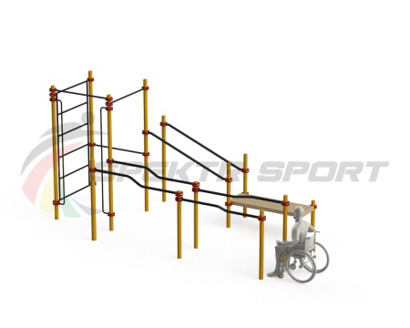 Купить Спортивный комплекс для инвалидов-колясочников WRK-D16_76mm в Ачинске 