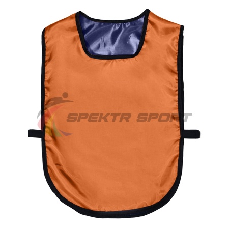 Купить Манишка футбольная двусторонняя универсальная Spektr Sport оранжево-синяя в Ачинске 